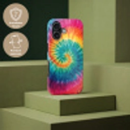 Regenboogkleuren - Tie dye - Toughcase MagSafe Apple iPhone 17 klein -USP_PrintM_DE