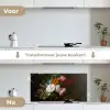 Vaas met bloemen - Schilderij van Rachel Ruysch keuken achterwand spatscherm middel -voor_na_NL