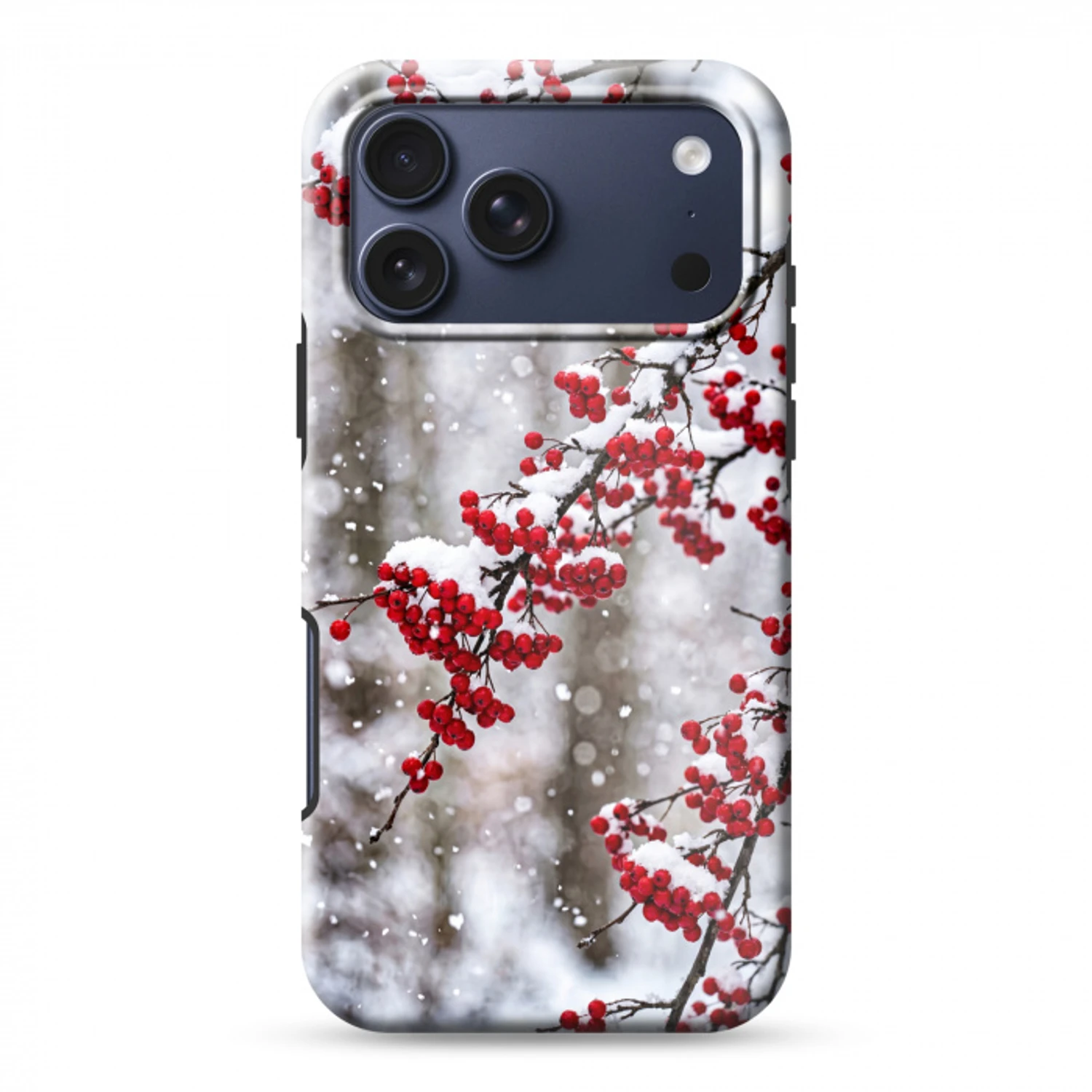 Bessen - Takken - Sneeuw - Winter - Kleurrijk Toughcase MagSafe Apple iPhone 17 Pro Max klein -3d