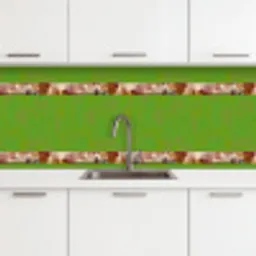 Penseelstrepen - Herfstsymfonie - Bordeauxrood keuken achterwand 2 middel 871 -3d