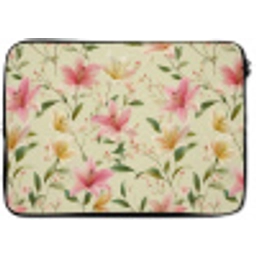 Lelies - Sereen - Kleurrijk laptophoes neopreen klein 279 -zkaufland3dotto