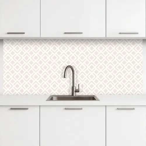 Patronen - Abstract - Beige - Geometrie keuken achterwand 2 middel 871 -3d