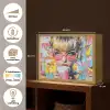 Expressief - Milkshake - Vrouw - Felle kleuren Light Box met batterij (Wandlamp) middel -USP_websiteoverzichtNL