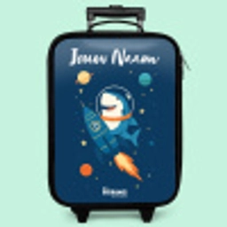 Dier - Ruimte - Planeet - Raket Kinderkoffer - Zwart klein -zzz_website3d_nbs2