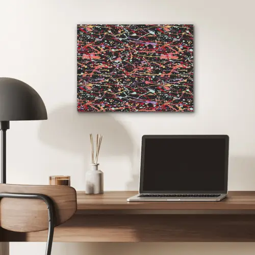 Spat - Abstract - Waterverf - Zacht PET vilt klein 837 -sfeer5