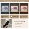 Boom - Natuur - Roze - Zwart wit Light Box met batterij (Wandlamp) middel -USP_lichtkleurNL