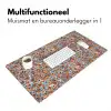 Blauw - Waterverf - Chaos Muismat XXL klein 681 -sfeer4