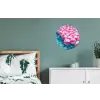 Strandballen - Roze - Water Wandcirkel aluminium klein -slaapkamer
