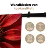 Close up - Bloem- Rood Wandkleed katoen klein -sfeer2
