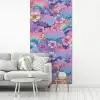 Regenbogen - Bloemen - Kleurrijk - Wolken fotobehang vinyl groot -woonkamer