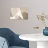 Vloeiende vlakken - Harmonieus - Golvend poster papier klein -sfeer3