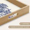 Rustiek - Landgoed - Blauw Dienblad Rechthoek middel -USP_HandgreepNL