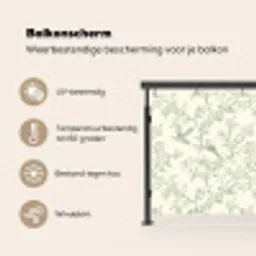 Klassiek - Vogels - Groen Balkonbeschermer Duitsland klein 596 -specs_NL