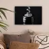Kurkentrekker - Wijn - Zwart - Wit canvas 2cm klein -sfeer1