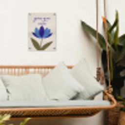 Korenbloem - Valentijn - Bloem - Blauw tuinposter los doek klein -sfeer7