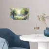Bos - Schilderstijl - Kleurrijk poster papier klein -sfeer3