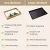 Sparren - Bomen - Groen - Beige Dienblad Rechthoek middel -USP_VergelijkingNL
