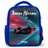 Formule 1 - Raceauto - Rood - Neonverlichting Kinderrugzak - Blauw middel -3d