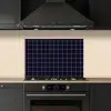 Plaid - Patroon - Blauw - Roze keuken achterwand spatscherm klein 900 -sfeer1