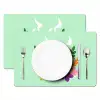 Thee - Illustratie - Kopjes - Bloemen Placemat vinyl groot -zzsfeer2_Kitchenyeah-website