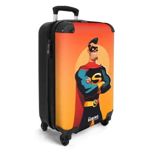 Sunny superhero NBS - Handbagage koffer - Unisex middel -productfoto_3d