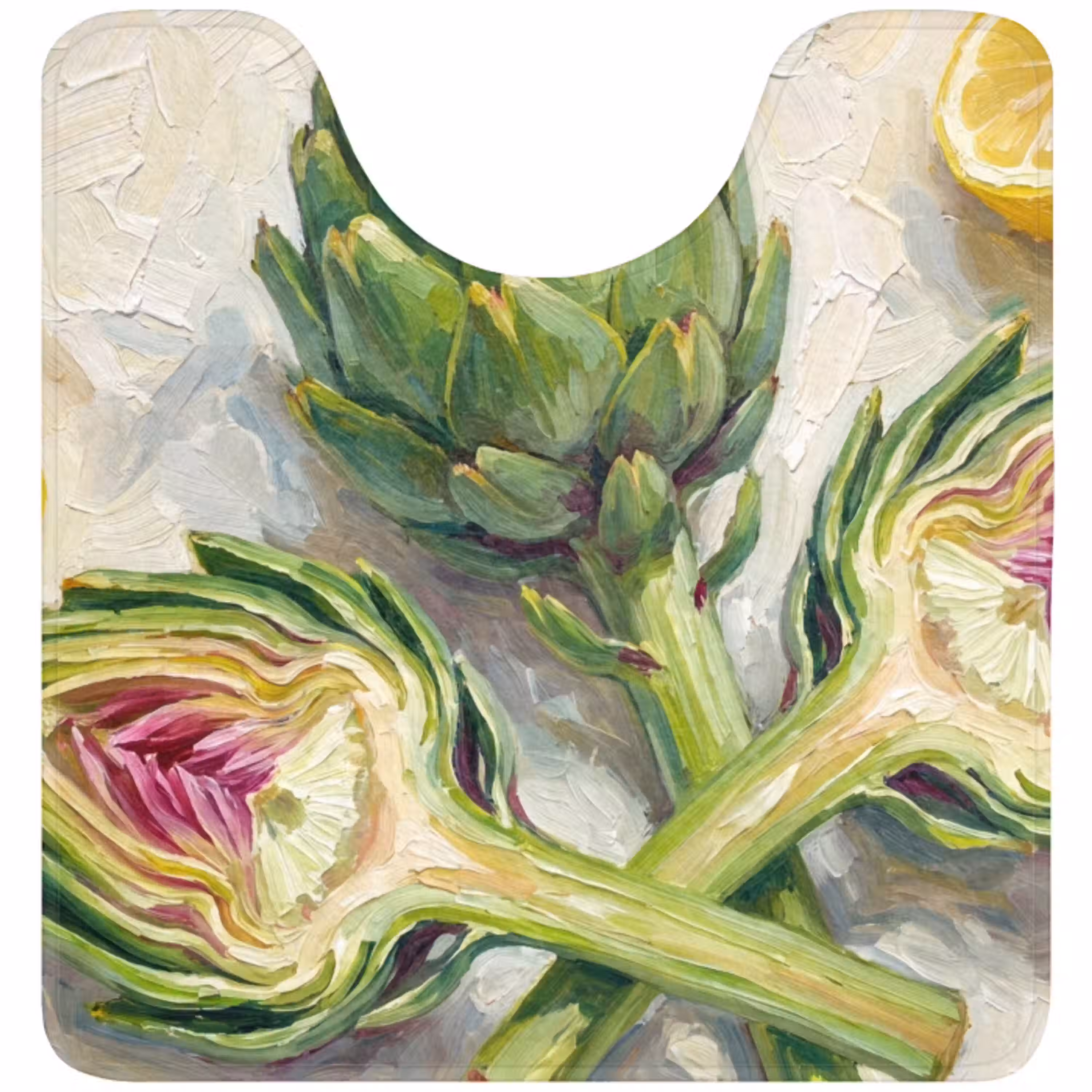 Artisjok - Citroen - Eten WCmat U-uitsnede middel -3d