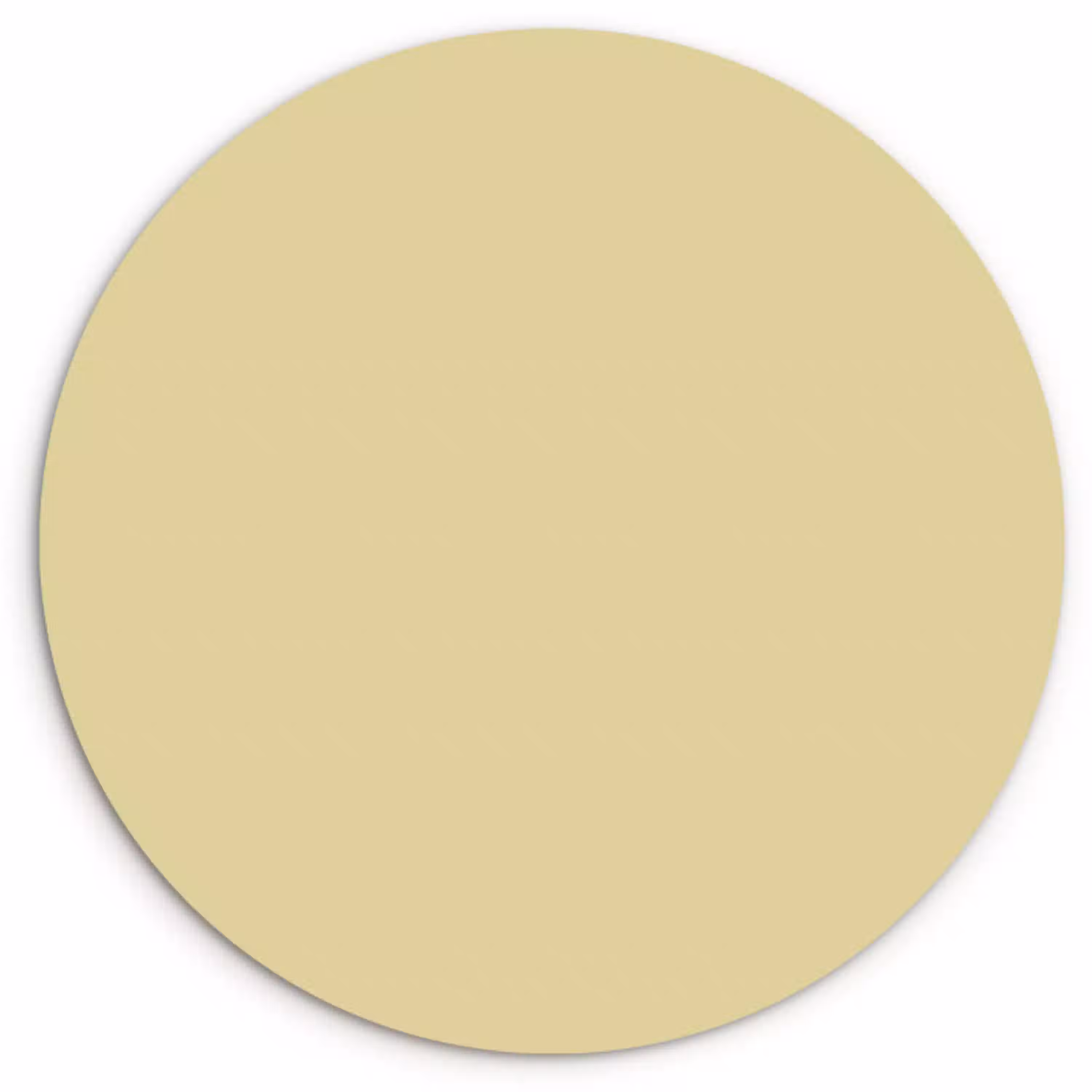 Mellow - Touch - Geel Wandcirkel kunststof plaat 5mm dik klein 188 -3d