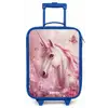 Eenhoorn - Roze - Vlinders - Bloemen Kinderkoffer - Blauw klein -zz3dotto