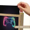 Grafisch - Controller - Neon - Verfspatten Light Box met kabel (Kinderlampje) klein -USP_websiteprintNL