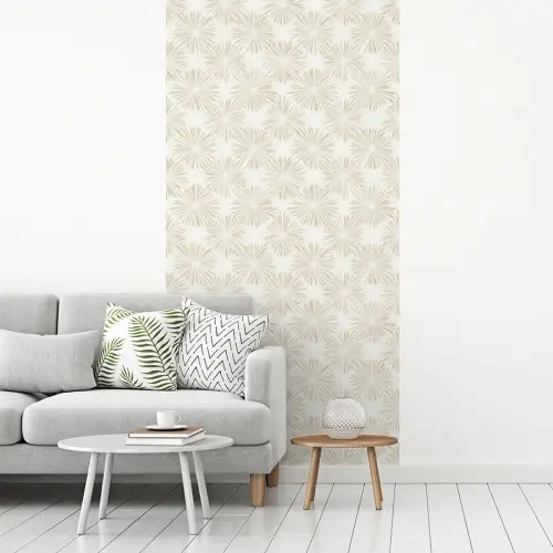 Abstract - Motief - Beige fotobehang vinyl groot 64 -woonkamer