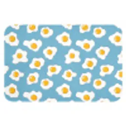 Eieren - Dooiers - Blauw Badmat klein 997 -3d