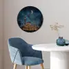 Sterrenhemel - Maan - Palmbomen - Moskee Fotolijst rond zonder passe partout klein -sfeer2