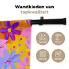 Tas - Roze - Bloemen Wandkleed katoen klein -sfeer2