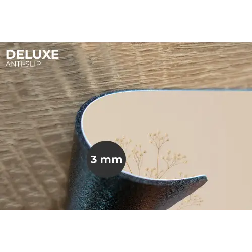 Vaas - Takken - Bloemetjes - Wit Placemat vinyl groot -closeup