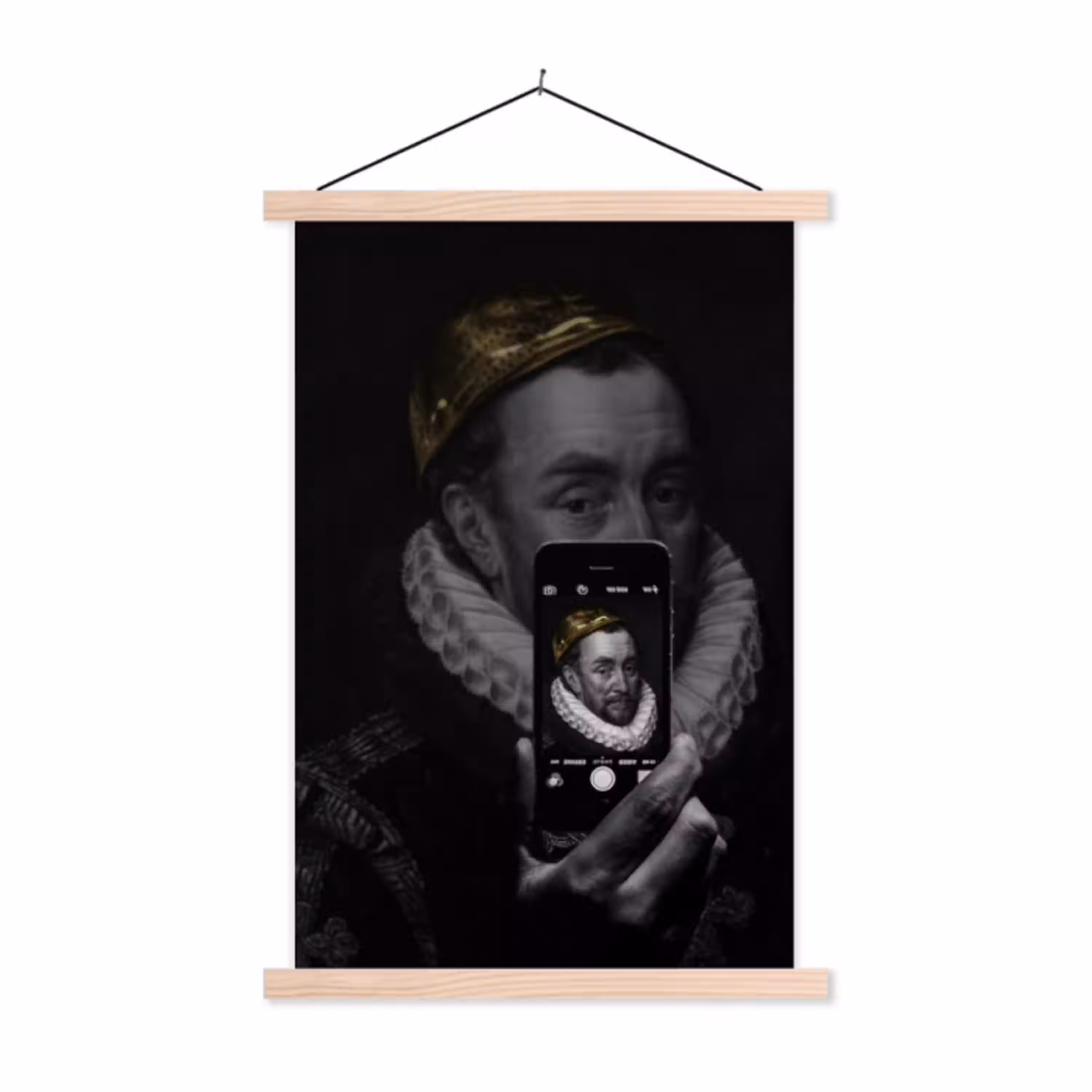Willem van Oranje - Adriaen Thomasz - Smartphone textielposter latten blank klein -3d