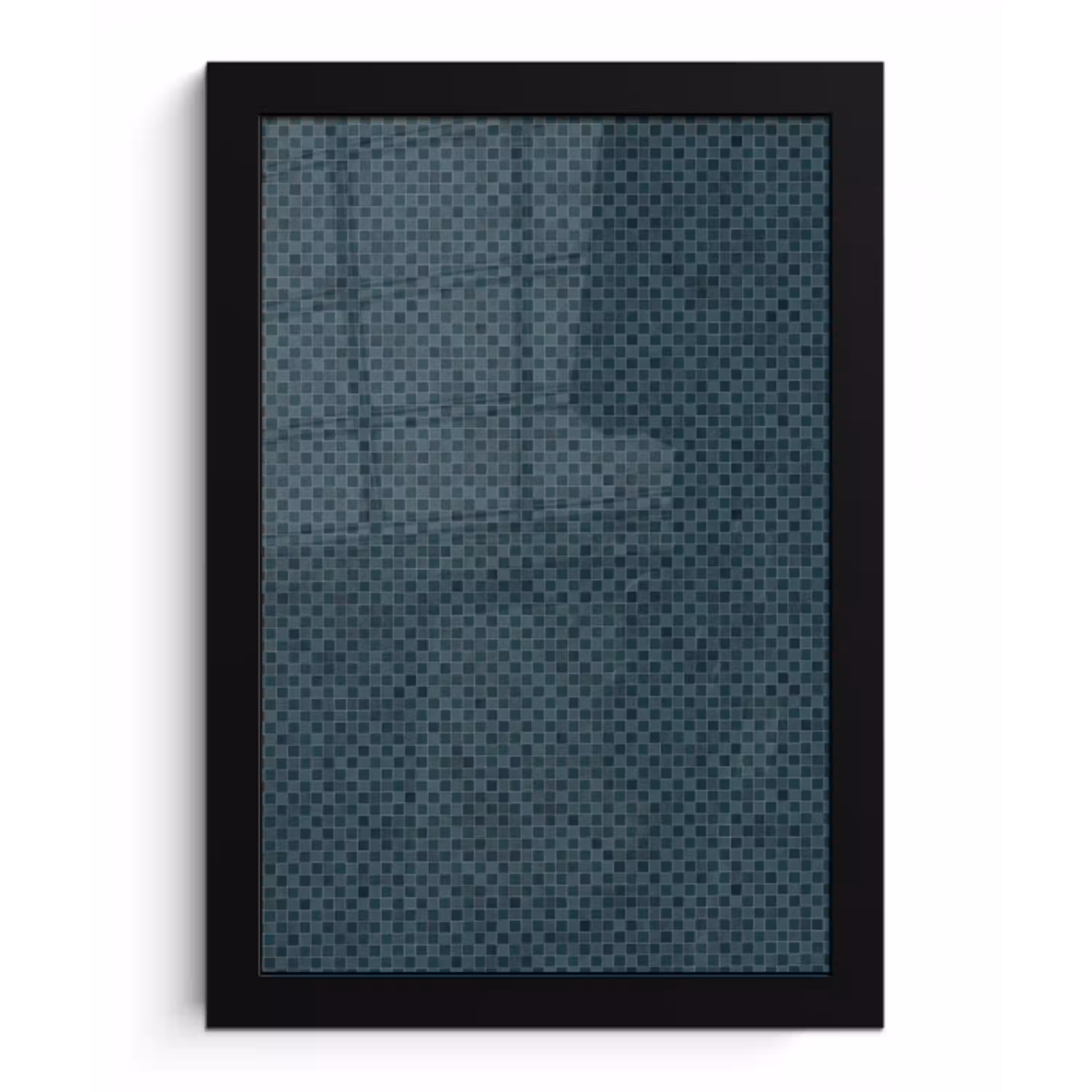 Patroon - Mozaïek - Groen fotolijst zwart zonder passe partout klein 224 -3d