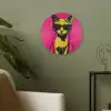 Kat - Art - Zonnebril - Roze Akoestische PET Vilt - Rond klein -sfeer2