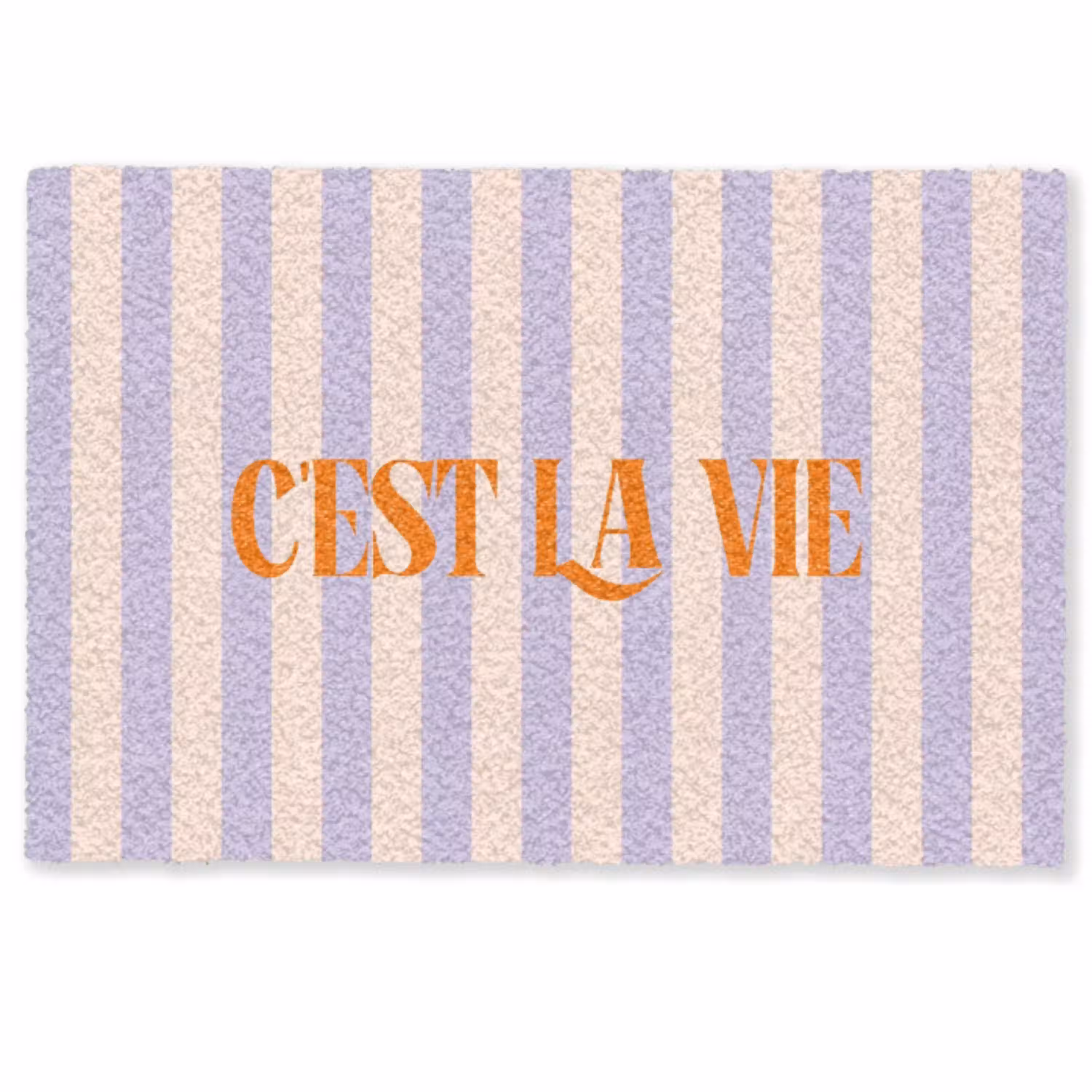 Lila - Oranje - Strepen - C'est La Vie Deurmat klein -zkaufland3d