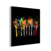 Lepels - Kruiden - Modern - Graffiti - Verf - Kleurrijk aluminium wit klein -3d