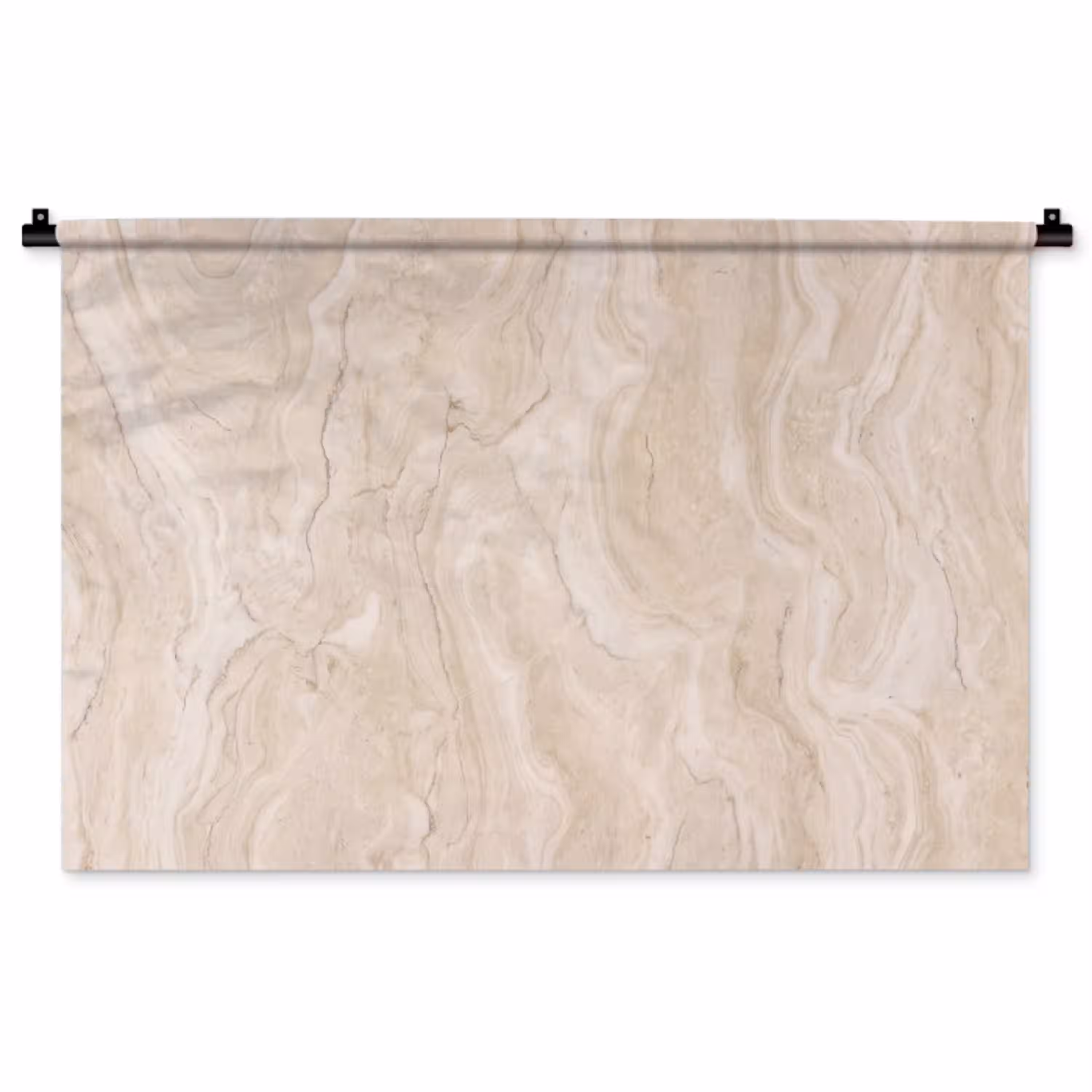 Marmer - Patroon - Beige - Steen - Abstract Wandkleed katoen middel -zz3d