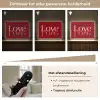 Love - Spiegeling - Rood Light Box met batterij (Wandlamp) middel -USP_dimbaarNL