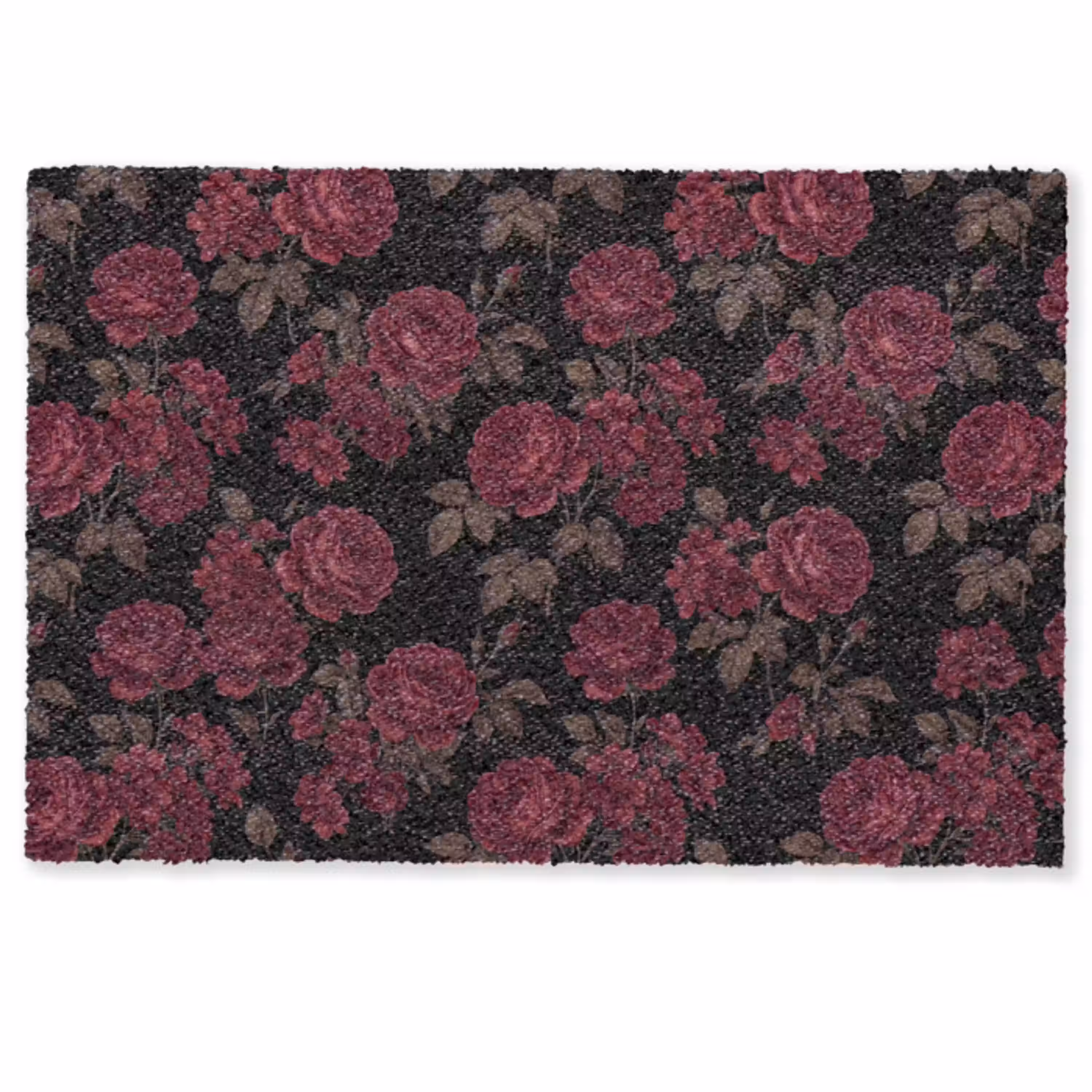 Bloemen - Roos - Patroon - Klassiek - Rood Deurmat klein -zkaufland3d