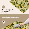 Citroen - Groen - Bloesem Inductie beschemer met haakjes klein 777 -ky-schoon-nl