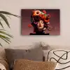 Vrouw - Donuts - Kleurrijk canvas 2cm klein -sfeer1