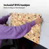 Terrazzo - Patroon - Kleurrijk - Oranje Inductie beschemer met haakjes klein 777 -ky-ophangen-nl