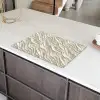 Golven - Wit - Minimalistisch Inductie beschermer vinyl 3mm klein 276 -sfeer8
