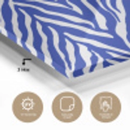 Zebra - Patroon - Kobalt - Blauw plexiglas 5mm klein 11 -sfeer2