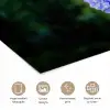 Bloemen - Blauw - Dennenboom poster papier klein -closeup_NL
