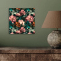 Bloemen - Schilderachtig - Patroon - Roze aluminium wit klein 46 -sfeer2