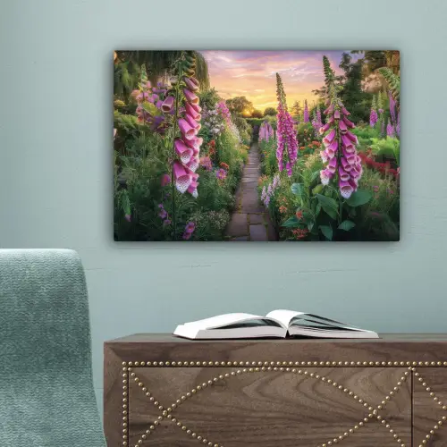 Vingerhoedskruid - Bloemen - Tuin canvas 2cm klein -sfeer4